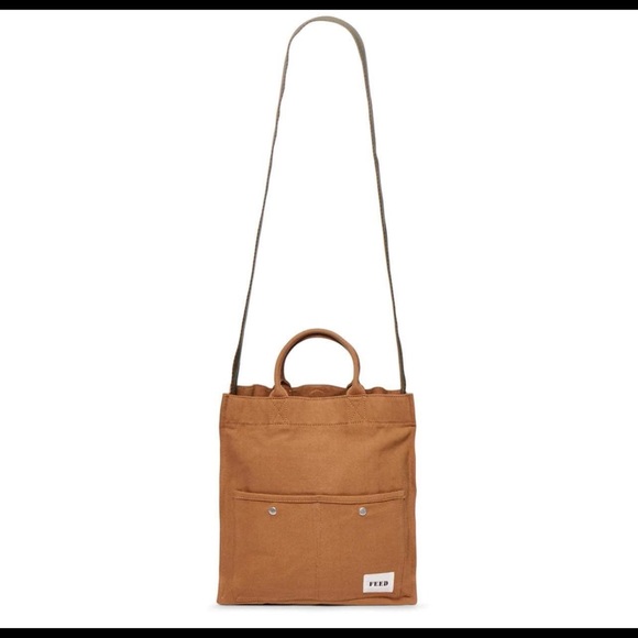 Feed Projects Crossbody Book Bag NEW Ochre